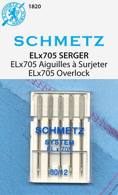 Schmetz Elna ELX705 5-pk sz12/80 image 0