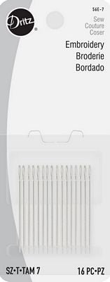 Hand Needles Embroidery Size 7 16 ct. image 0