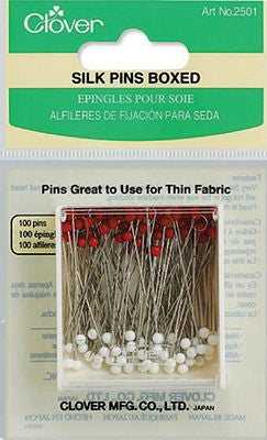 Glass Head Silk Pins image 0